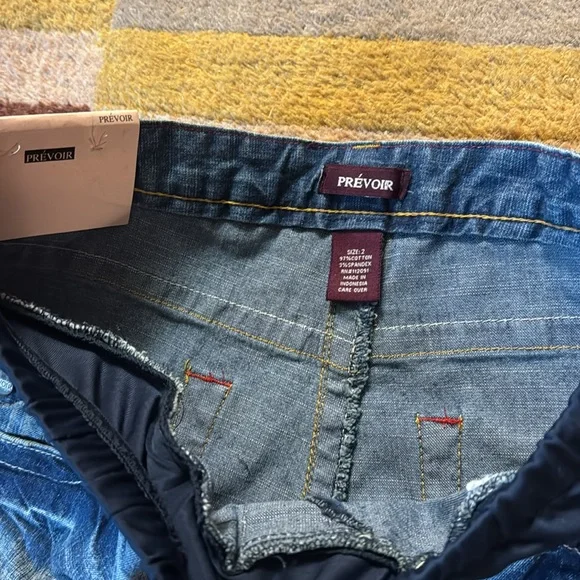 NWT Prevoir Womens Maternity partial panel wide legs Jeans Size 2 - Picture 7 of 16